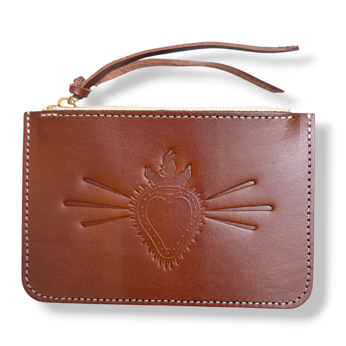 Blazing Heart Leather Wallet