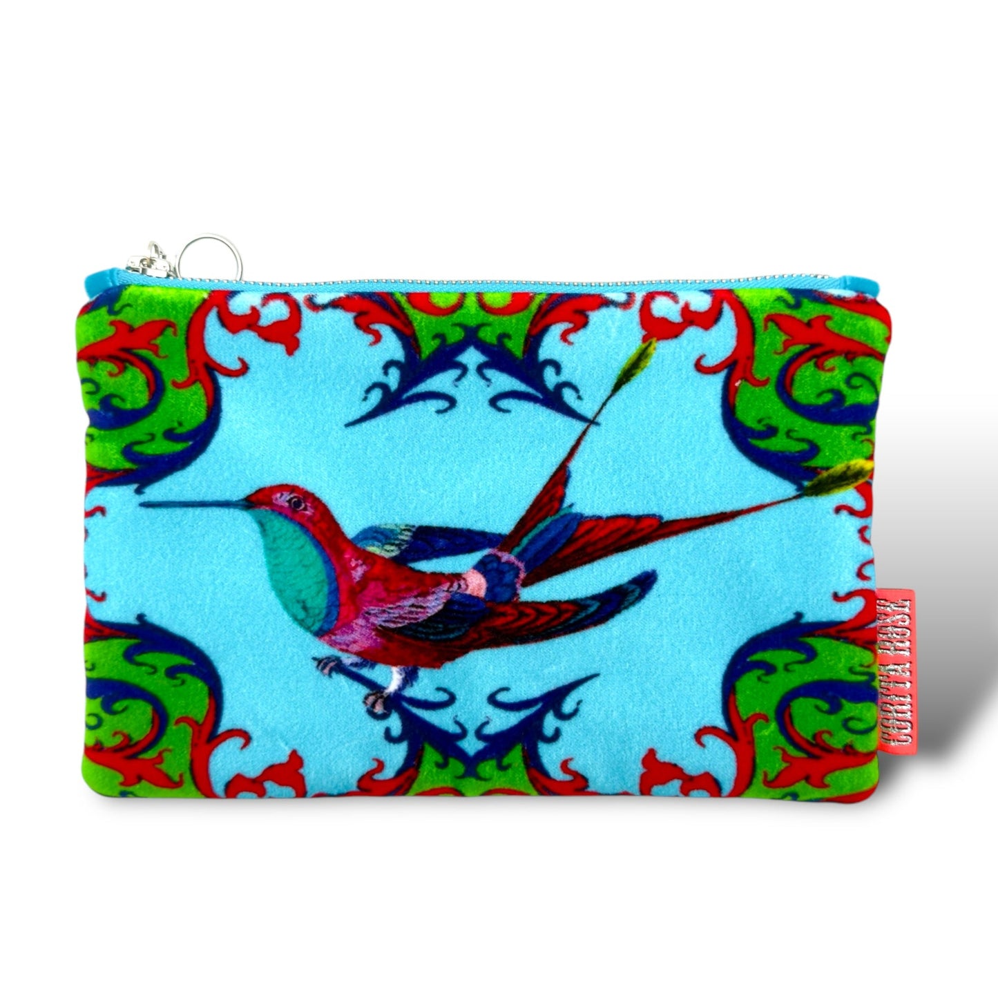 Bali Bird Blue Clutch