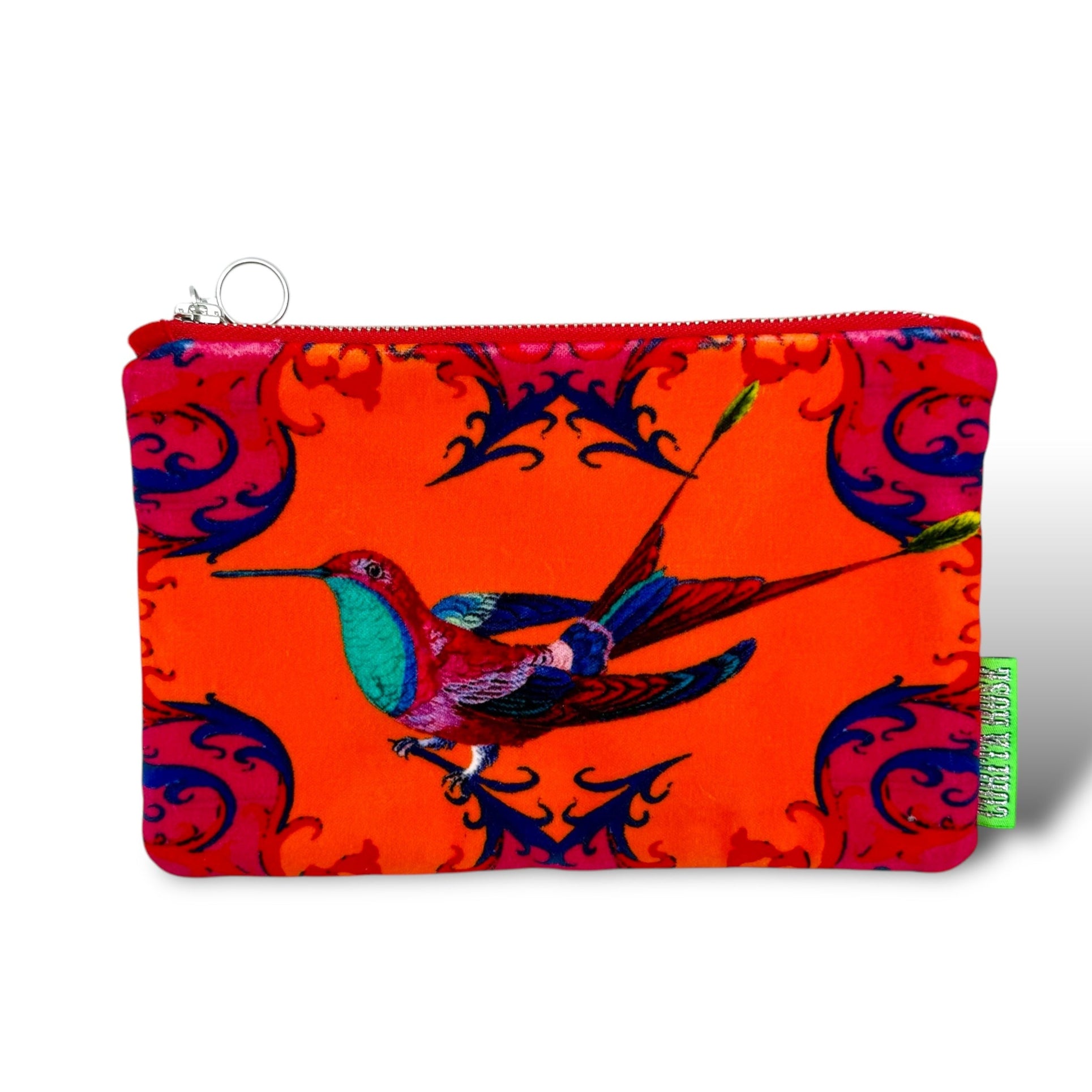 Bali Bird Orange Clutch