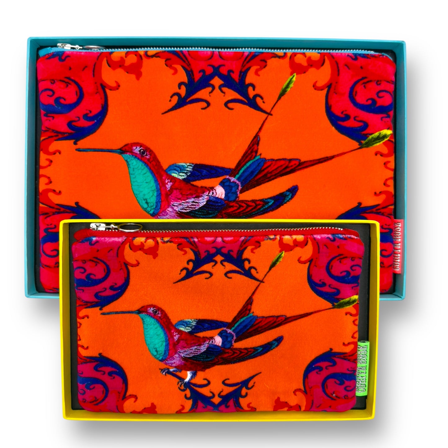 Bali Bird Orange Clutch