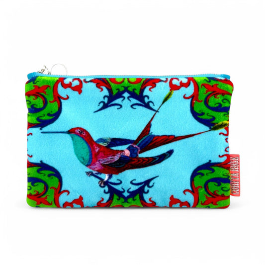Bali Bird Blue Clutch