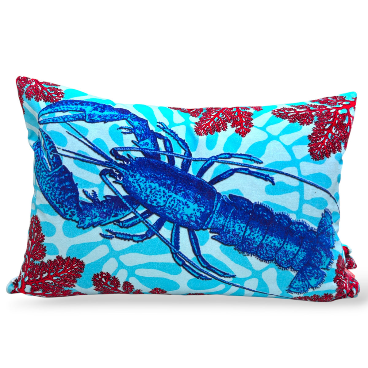 Lobster Blue Cushion