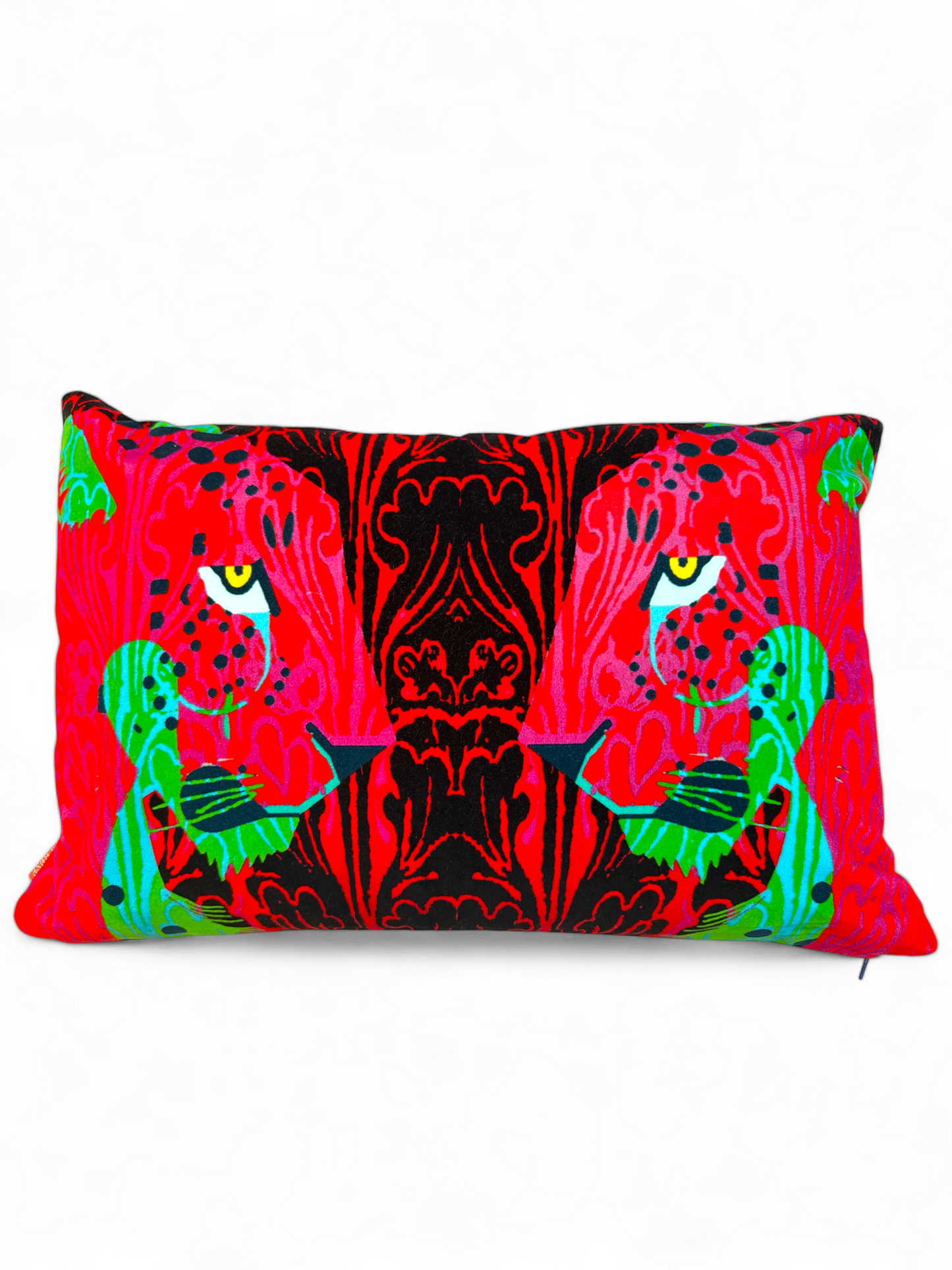 Panther Head Black Cushion