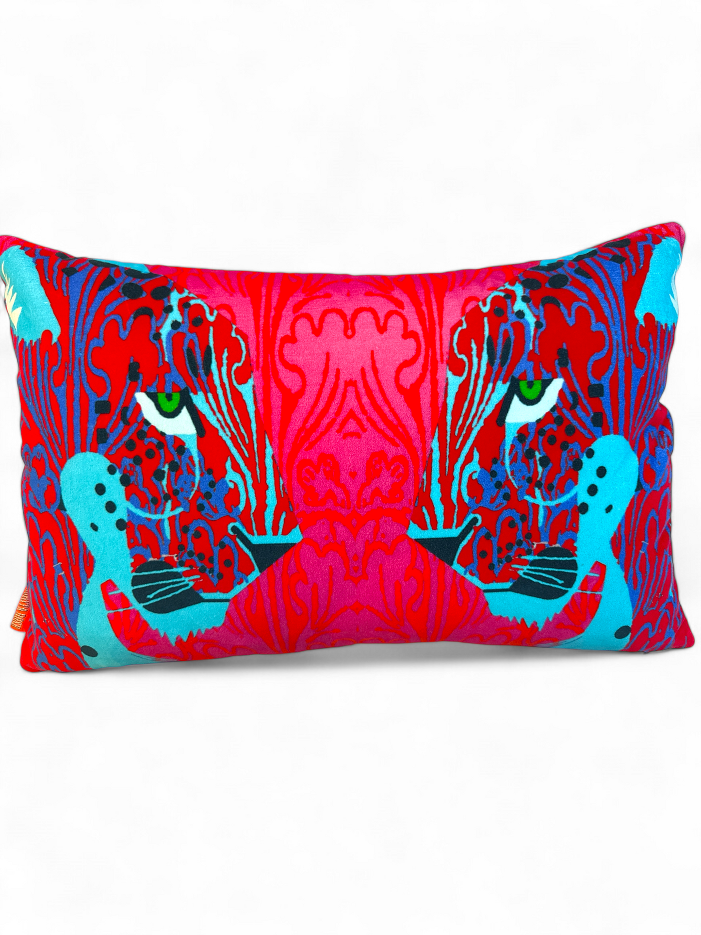 Panther Head Pink Cushion