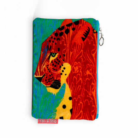 Panther Head Orange Clutch