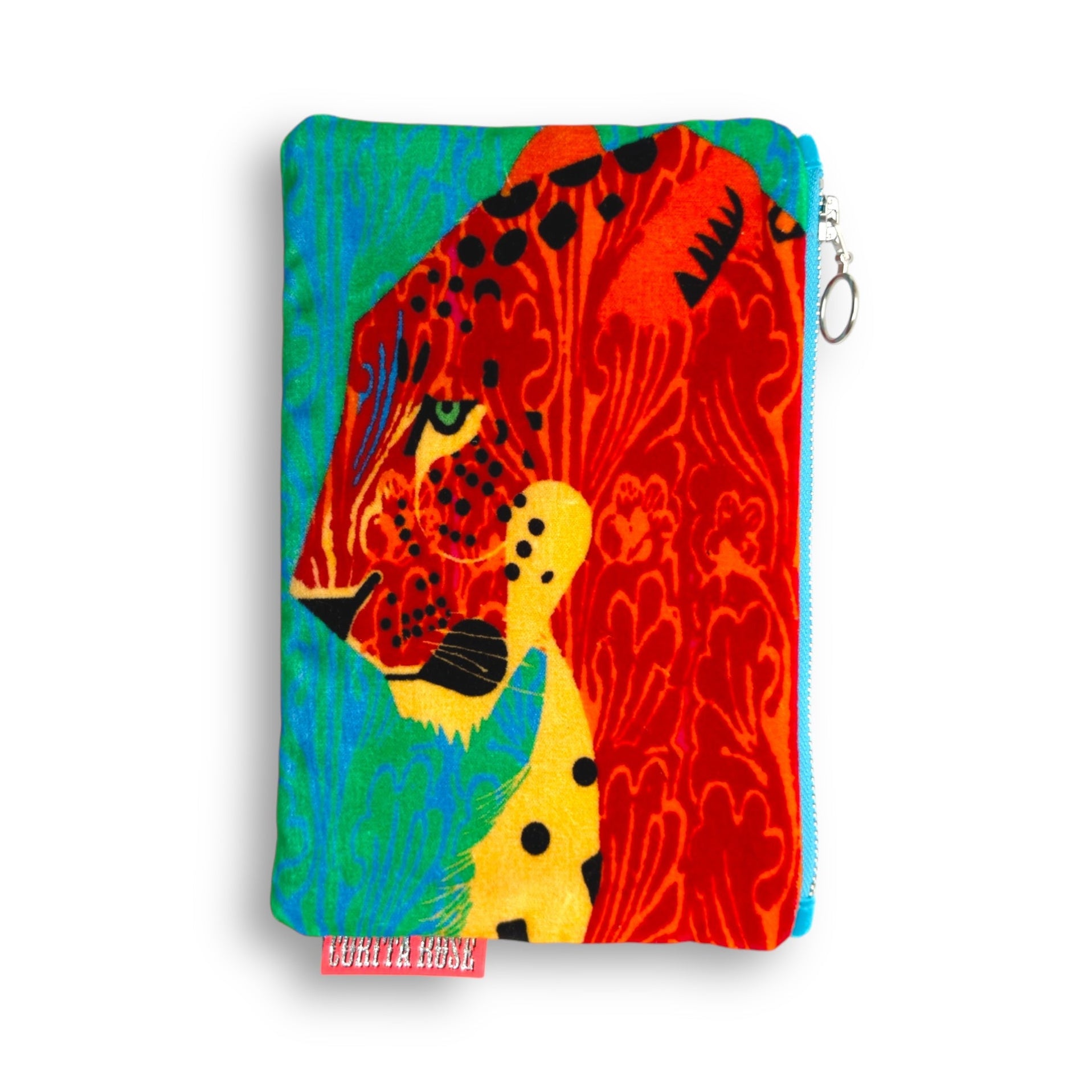 Panther Head Orange Clutch