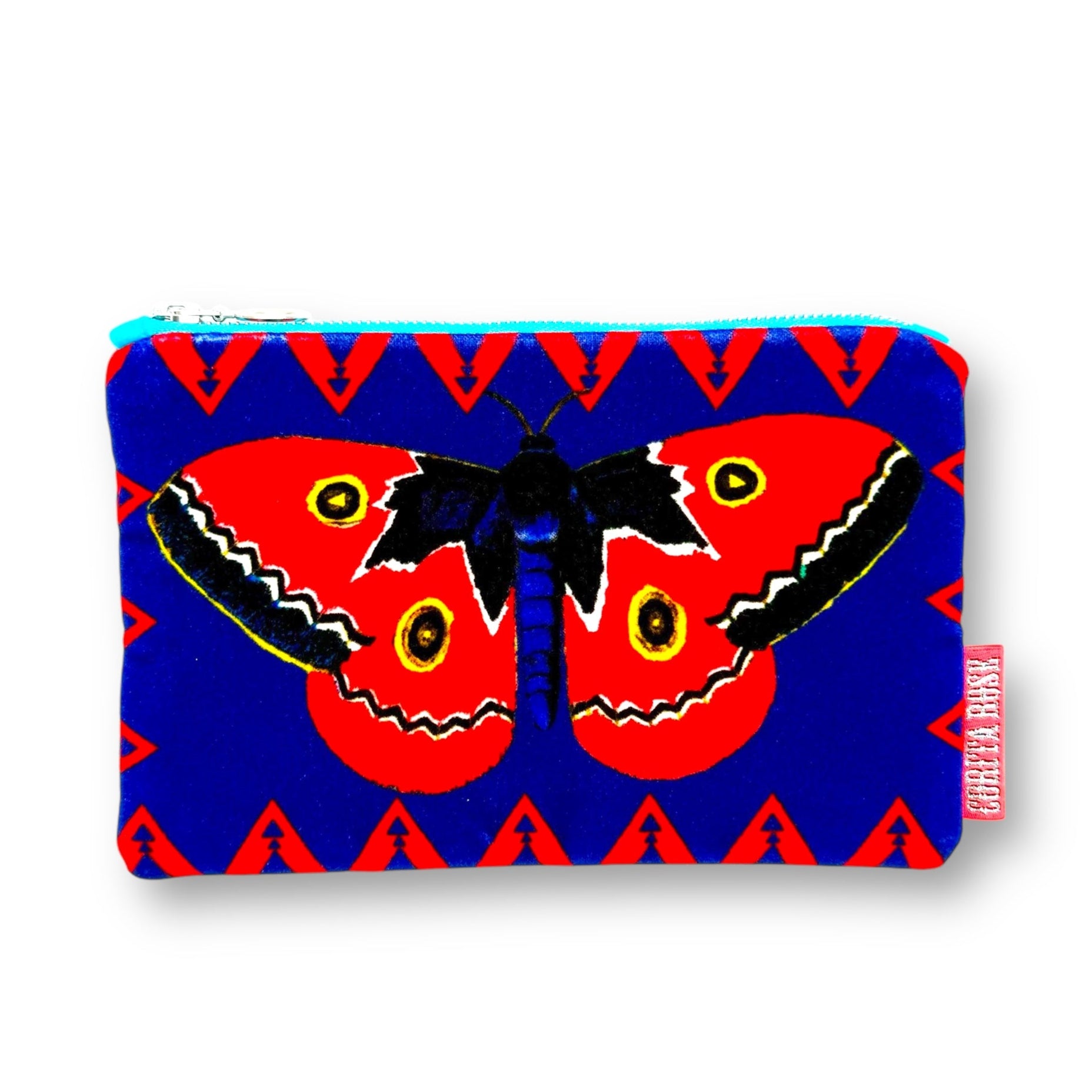 Butterfly Blue Clutch