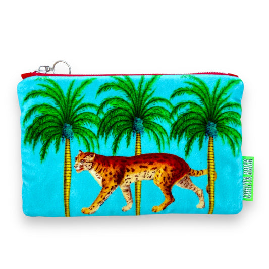 Wild Cat Velvet Clutch Bag – Corita Rose | Handmade in England