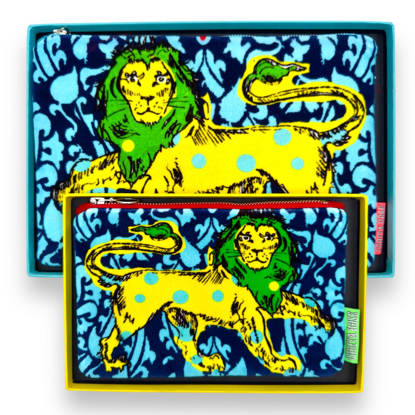 Spotty Lion Yellow Clutch