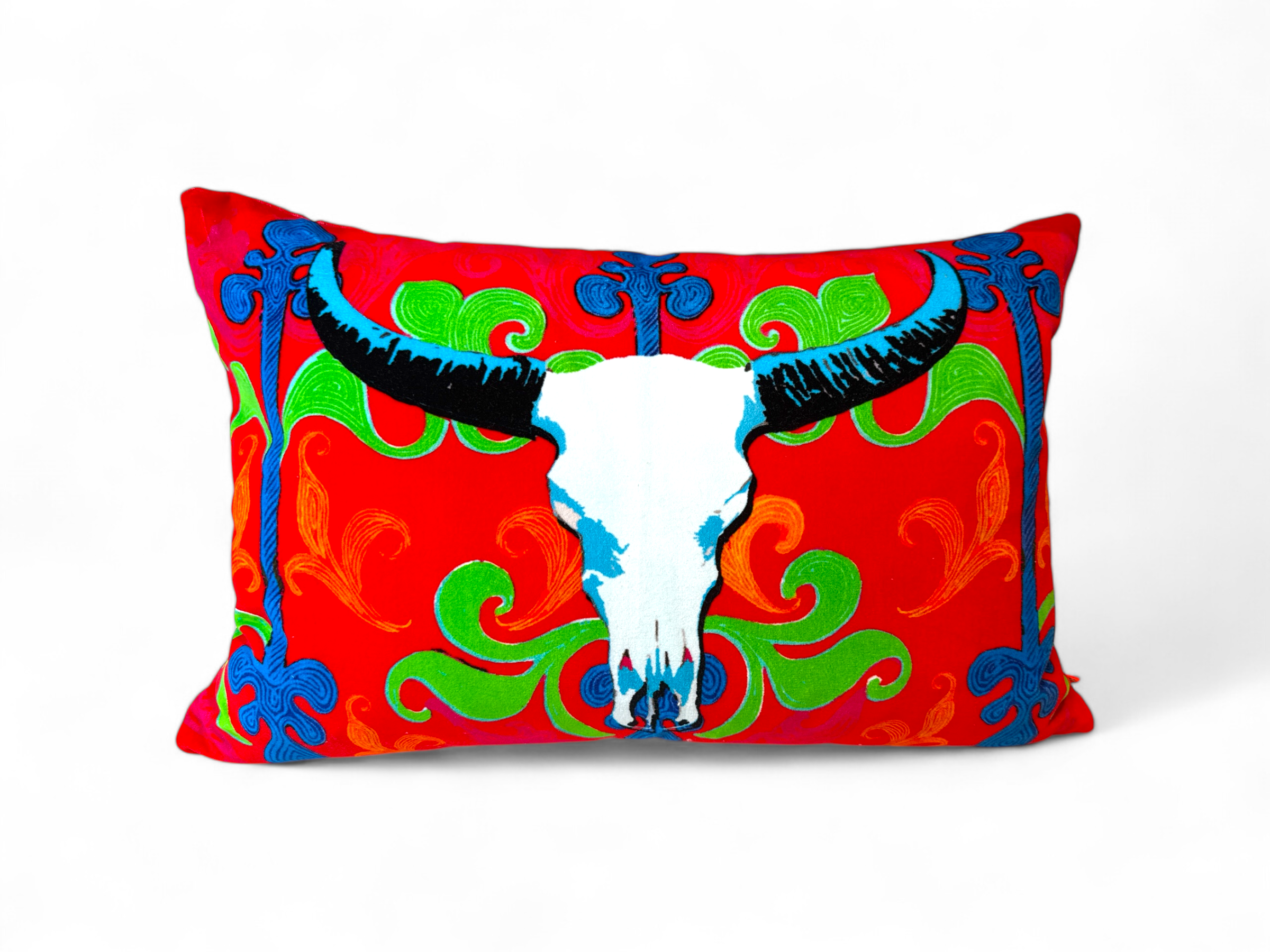 Longhorn Red Cushion