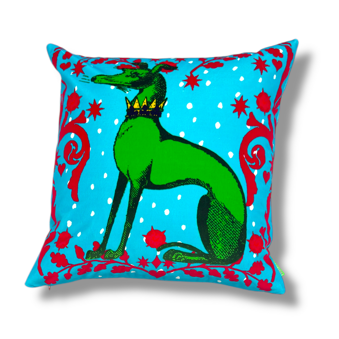 Hound Green/Blue Cushion