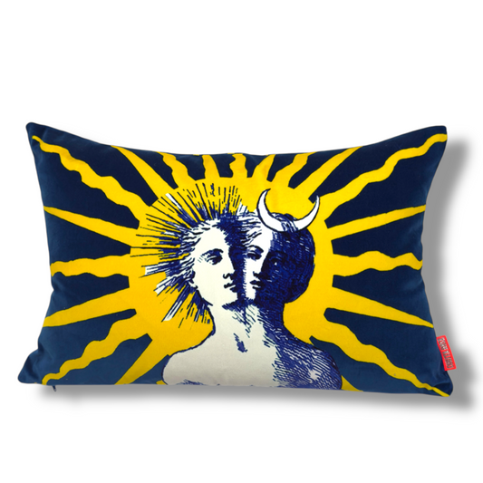 Celeste Velvet Cushion – Corita Rose | Handmade in England