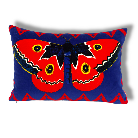 Butterfly Velvet Cushion – Corita Rose | Handmade in England