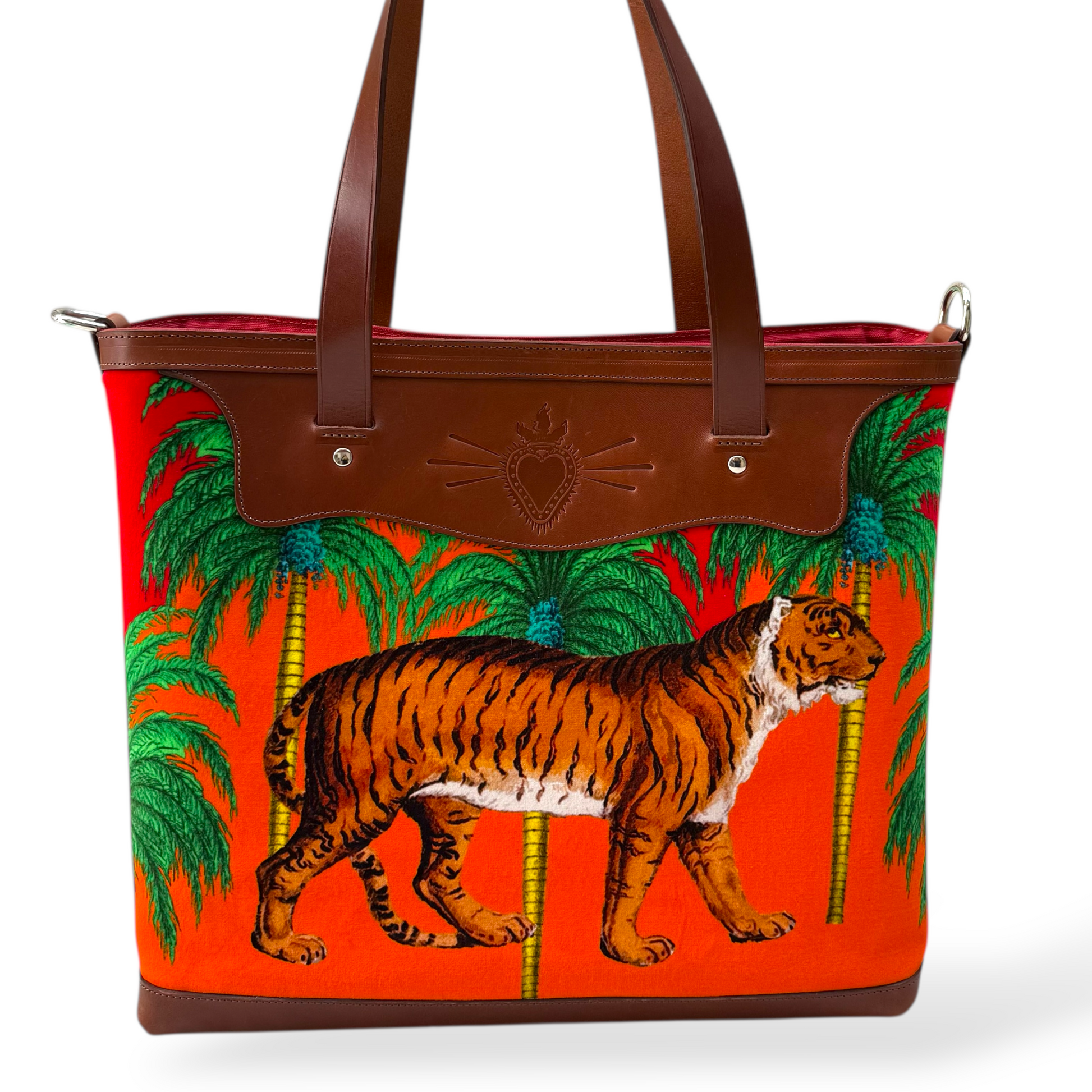 xl tiger shoulder bag 3 corita rose handmade england