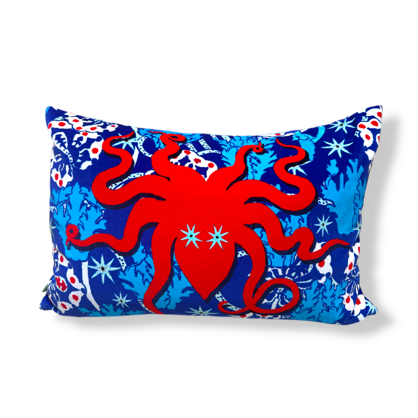 Octopussy Dark Velvet Cushion – Corita Rose | Handmade in England
