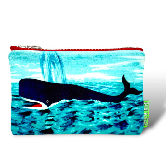 Whale Velvet Clutch Bag – Corita Rose | Handmade in England