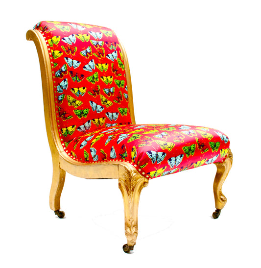 slipper chair corita rose handmade england